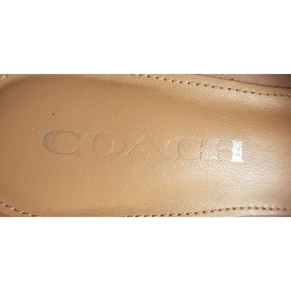 COACH Florentine Espadrille Wedge Sandals Sz 6 Red Tan Snake Print Platform - Picture 3 of 12